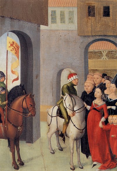 Duke Welf IV Bids Farewell to His Wife and Two Sons (Before Leaving for the Crusade) by Unbekannt Unbekannt